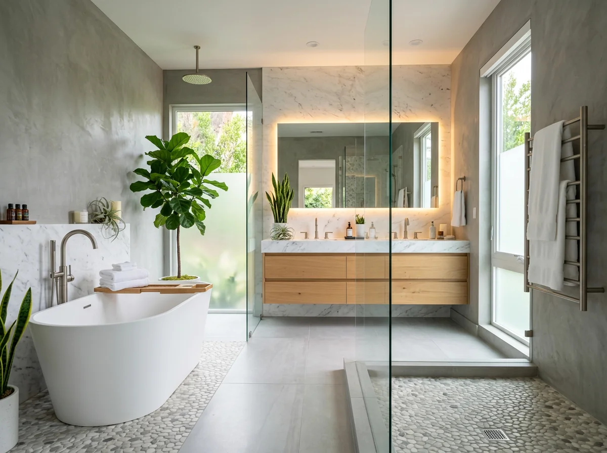 Saniertes modernes Badezimmer