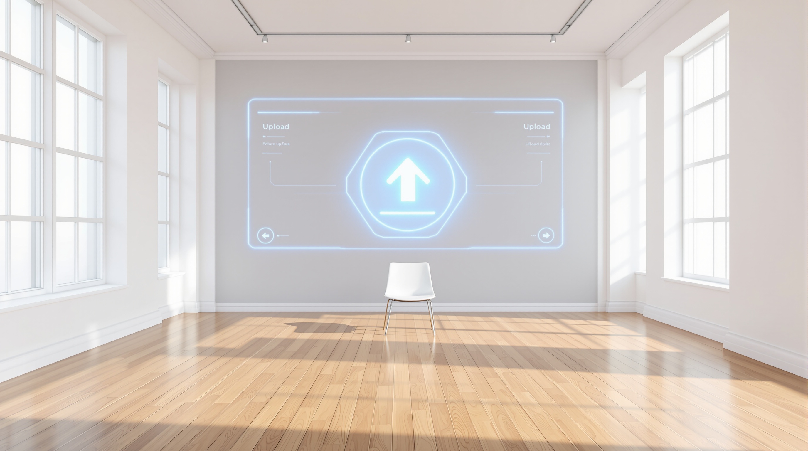 Schritt 1: Immobilienfoto für KI-virtuelles Möblieren hochladen